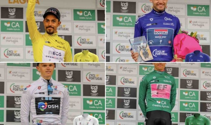 Tour de l'Algarve 2023 classements distinctifs finaux