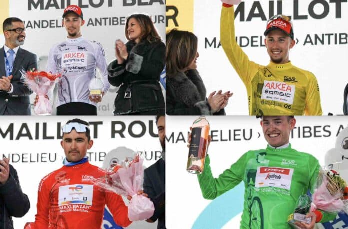 Tour des Alpes Maritimes et du Var 2023 classements distinctifs après la 2e étape
