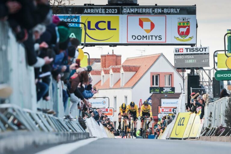 Jumbo-Visma remporte le chrono par équipes de Paris-Nice, Magnus Cort Nielsen nouveau leader