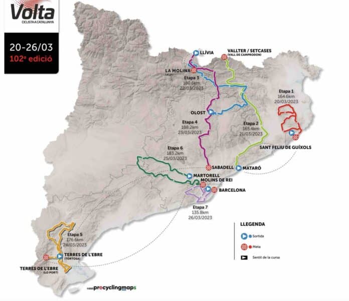 Tour de Catalogne 2023 parcours et favoris