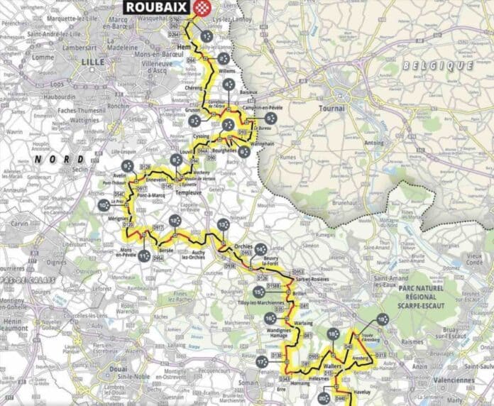 Paris Roubaix 2023 parcours et favoris
