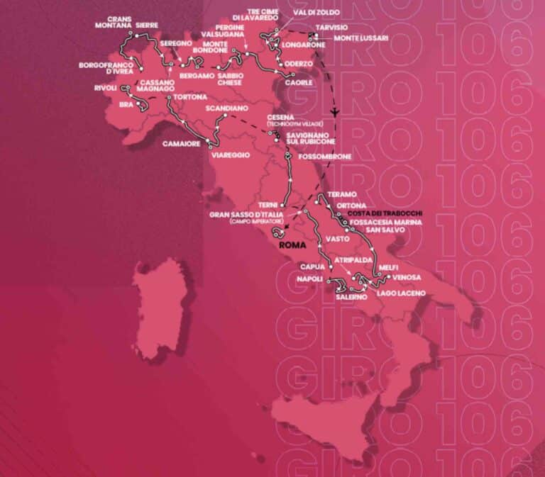 Giro 2023 : Le parcours détaillé