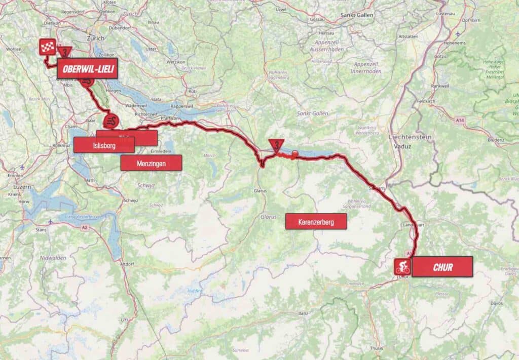 Tour de Suisse 2023, étape 6 Profil et parcours détaillés