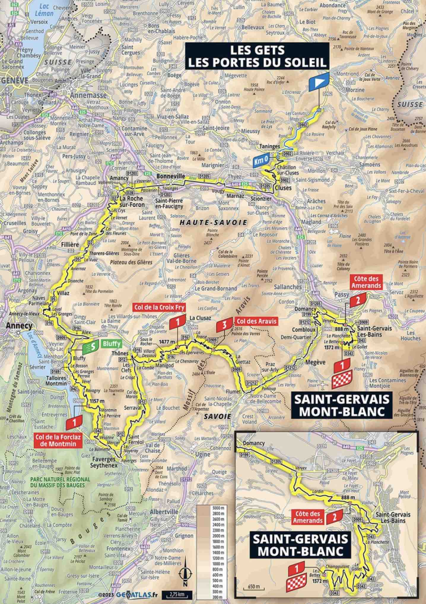 Tour de France 2023, étape 15 Profil et parcours détaillés