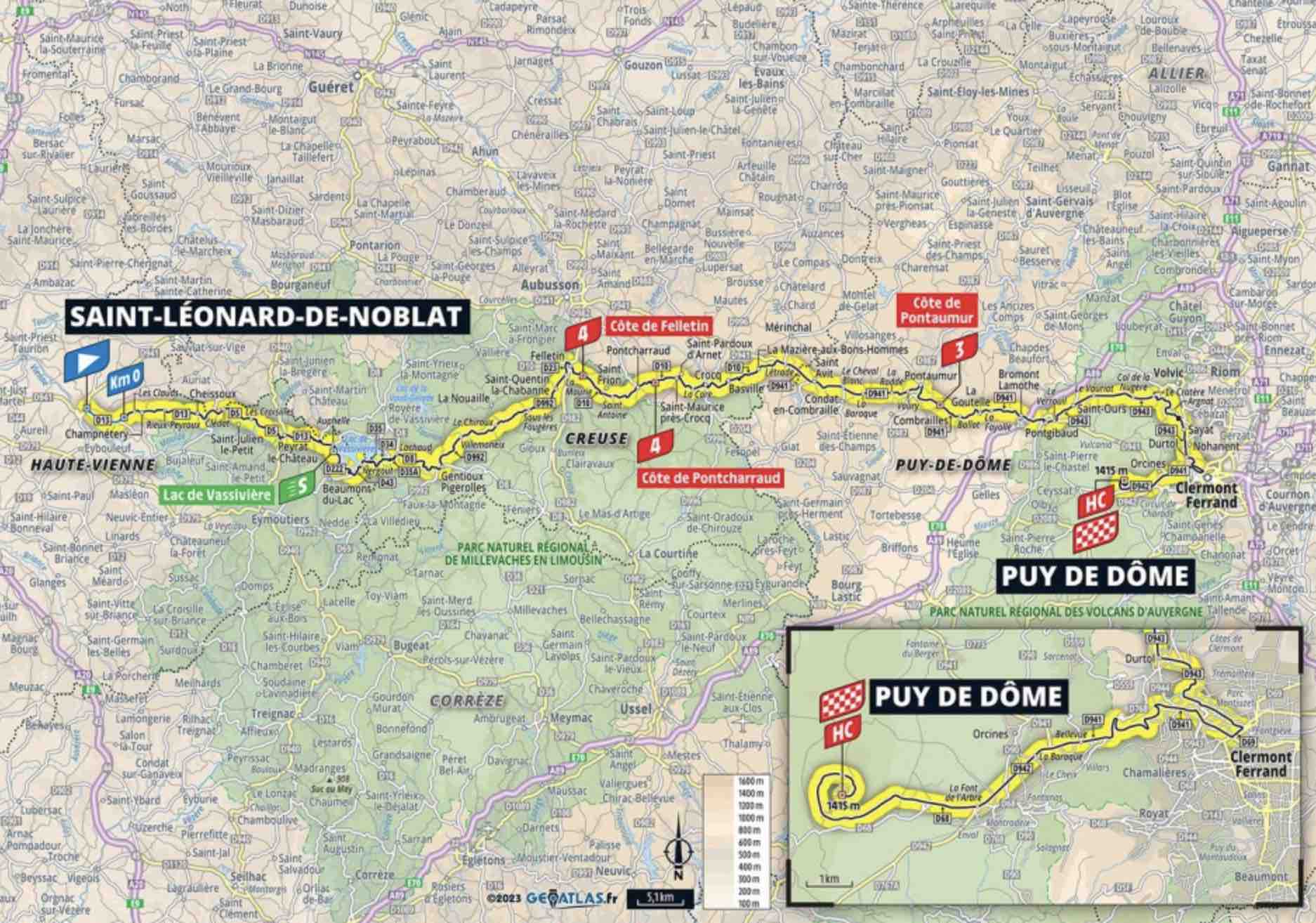 Tour de France 2023, étape 9 Profil et parcours détaillés