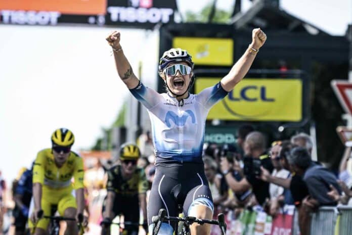 Tour de France 2023 femmes étape 6 Emma Jorgensen Norsgaard met en échec les sprinteuses