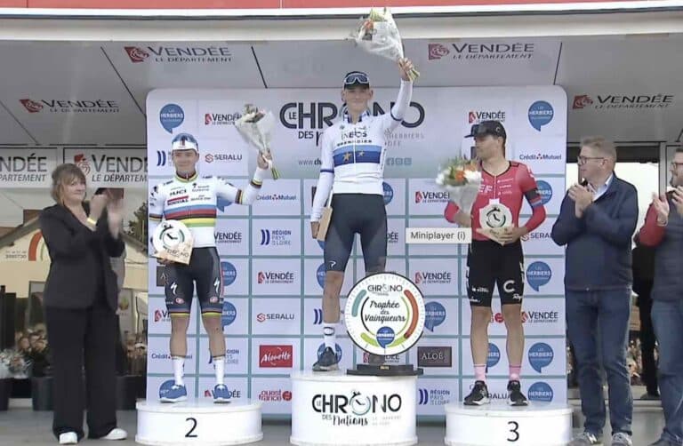 Chrono des Nations 2023 : Joshua Tarling l’emporte devant Remco Evenepoel