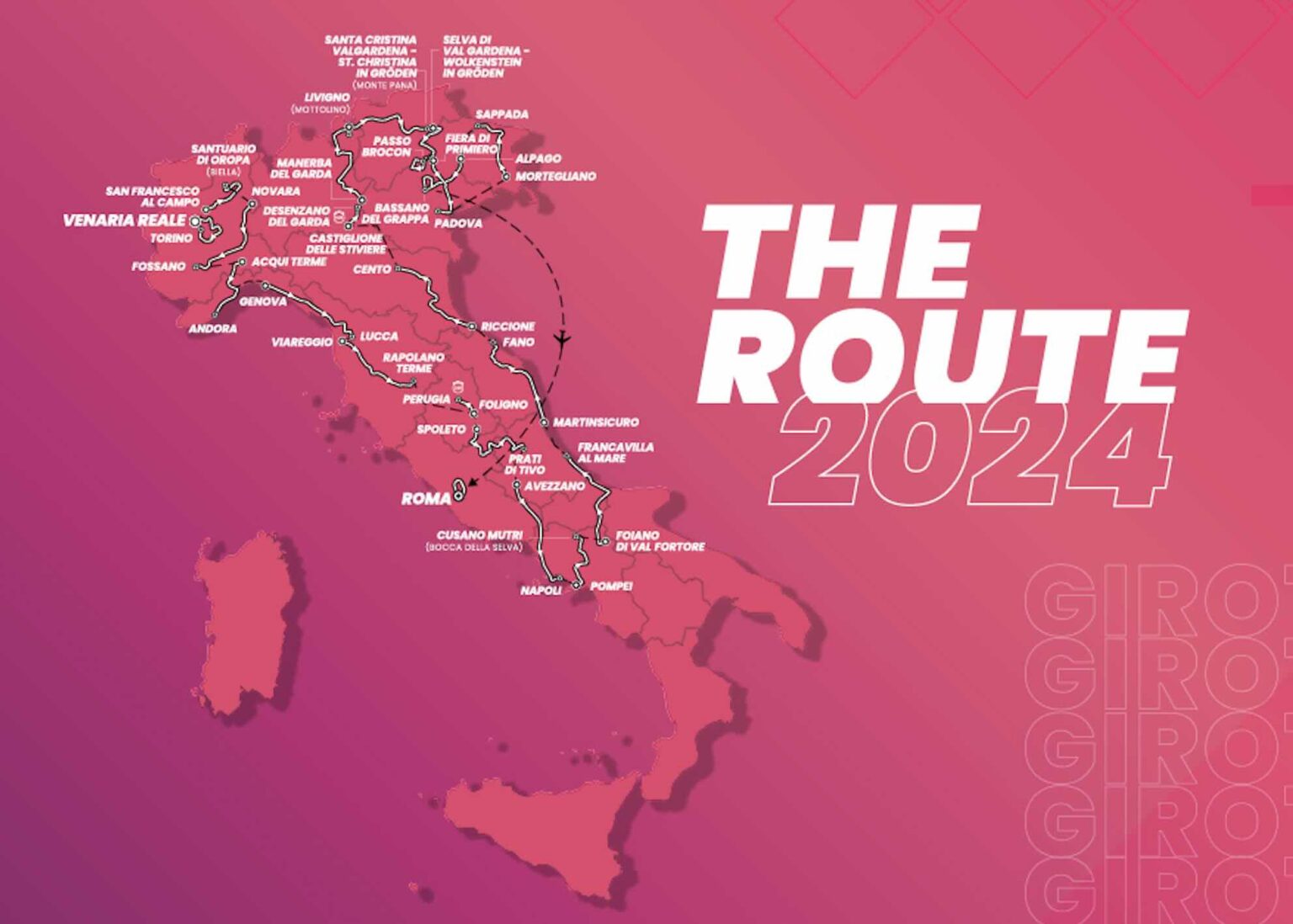 Giro 2024 Parcours détaillé
