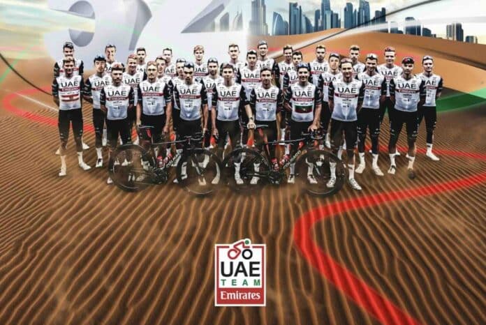 UAE Team Emirates dévoile son effectif de 30 coureurs en 2024