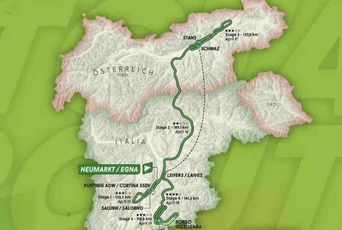 Tour des Alpes 2024 parcours détaillé