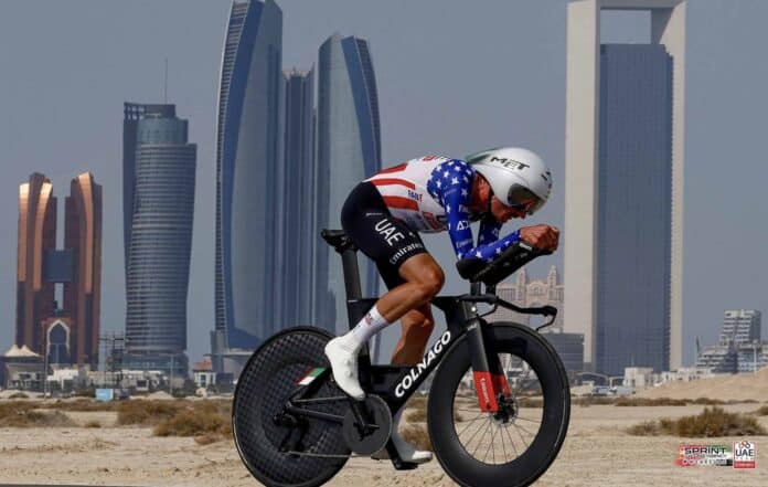Brandon McNulty remporte le chrono de l'UAE Tour 2024