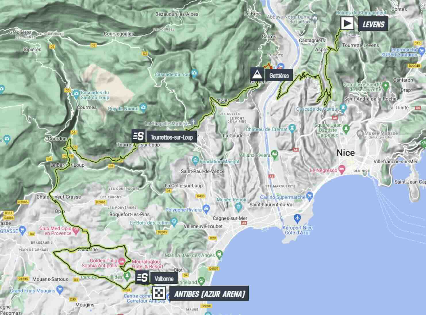 Tour des AlpesMaritimes 2024, étape 1 Profil et favoris