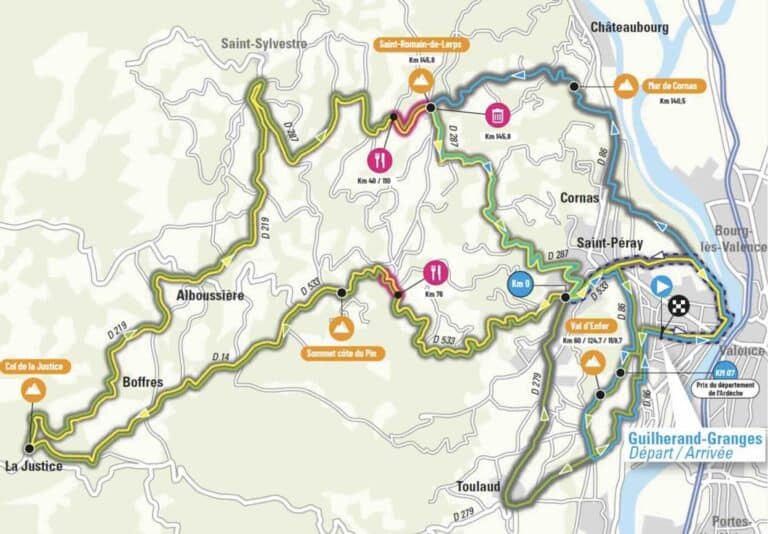 Faun Ardèche Classic 2024 : Parcours détaillé
