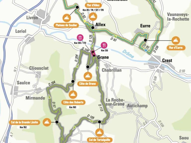 Faun Drôme Classic 2024 : Parcours détaillé