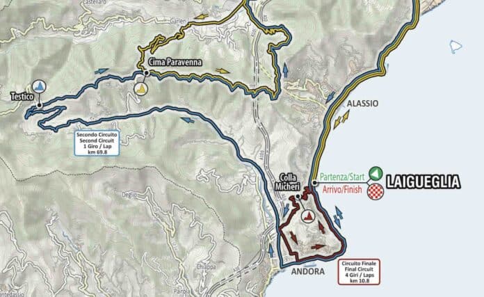 Trofeo Laigueglia 2024 parcours détaillé