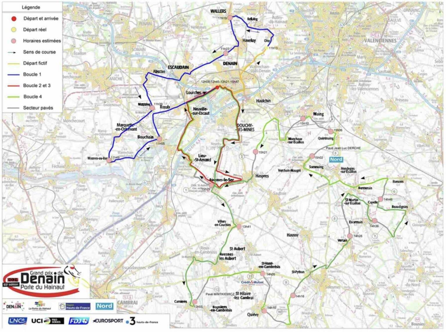 Grand Prix de Denain 2024 Parcours détaillé