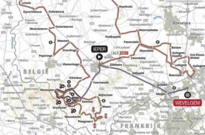 Gand Wevelgem 2024 parcours détaillé