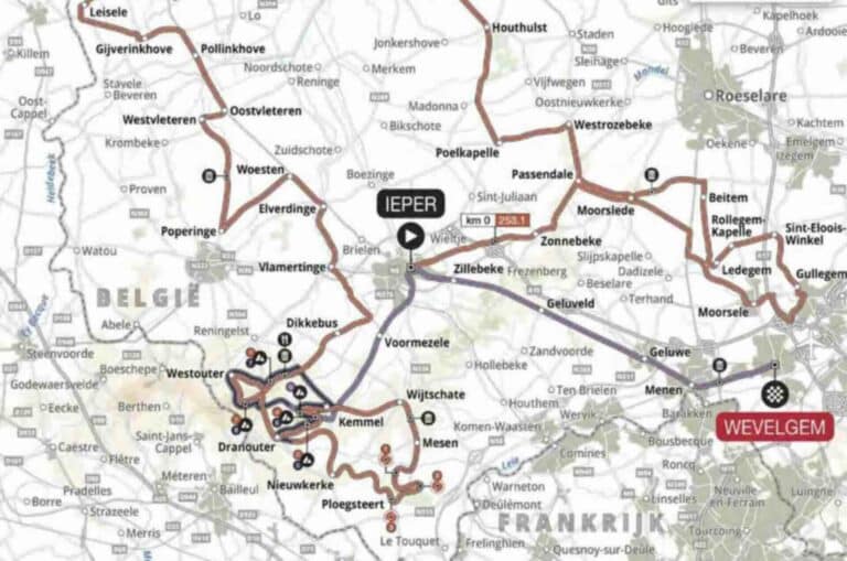 Gand-Wevelgem 2024 : Parcours détaillé