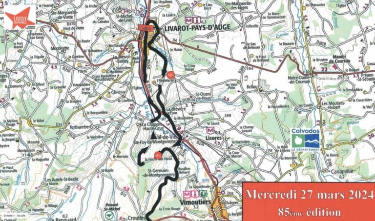 Paris-Camembert 2024 : Parcours détaillé