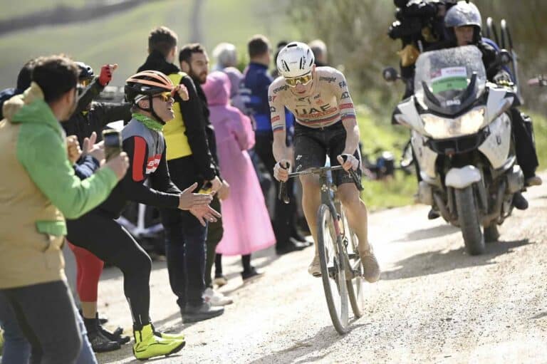 Tadej Pogacar, phénoménal sur les Strade Bianche