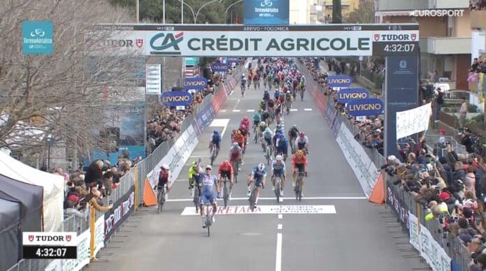 Tirreno Adriatico 2024 étape 2 victoire au sprint de Jasper Philipsen