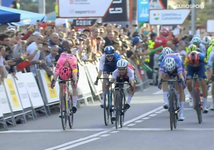 Tour de Catalogne 2024 étape 5 victoire au sprint d'Axel Laurance