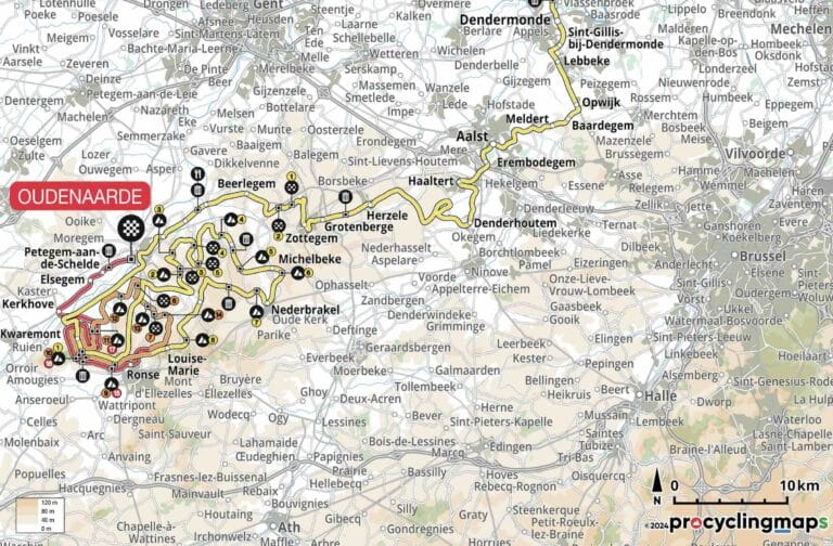 Tour des Flandres 2024 : Parcours détaillé