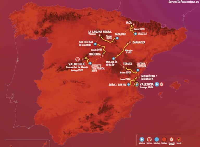 La Vuelta Femenina 2024 : Parcours détaillé