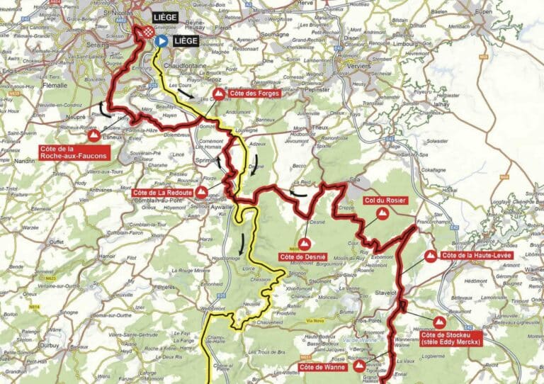 Liège-Bastogne-Liège 2024 : Parcours détaillé