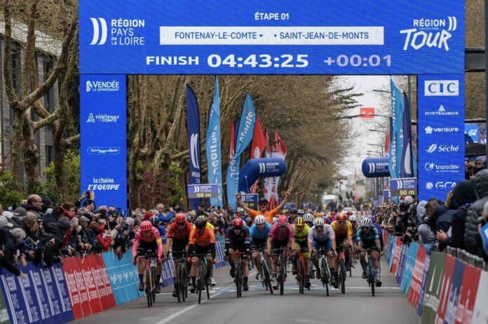 Marijn van den Berg remporte la 1ère étape du Région Pays de la Loire Tour