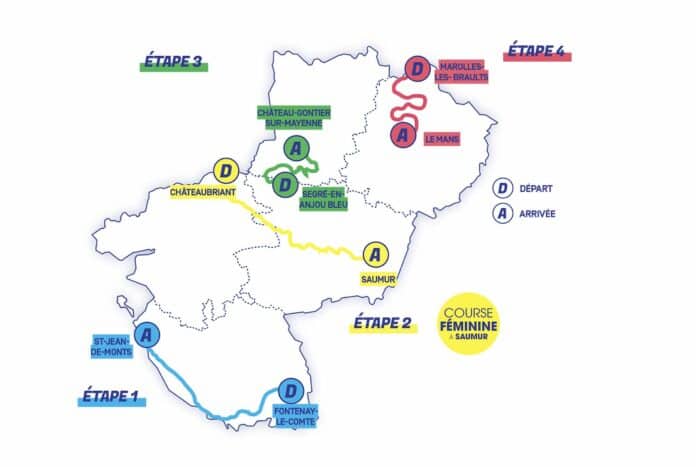 Région Pays de la Loire Tour 2024 parcours détaillé
