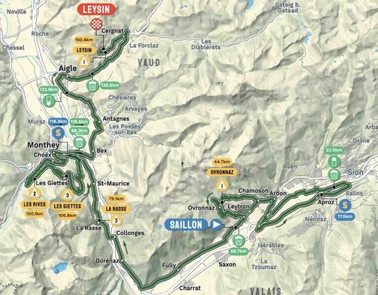 Tour de Romandie 2024, étape 4 : Profil et favoris