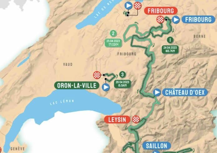Tour de Romandie 2024 parcours détaillé