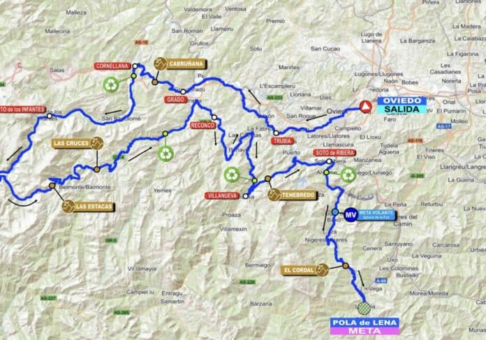 Tour des Asturies 2024 parcours détaillé