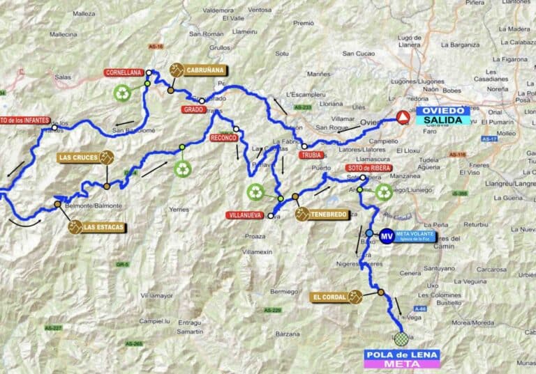 Tour des Asturies 2024 : Parcours détaillé