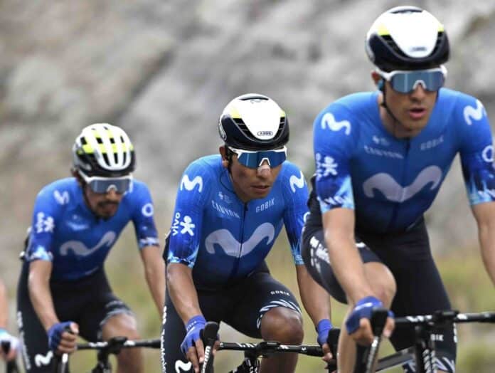 Tour d'Italie 2024 la Movistar avec Nairo Quintana