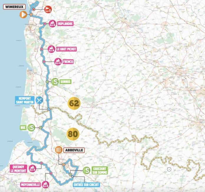 4 Jours de Dunkerque 2024 étape 2 profil et favoris