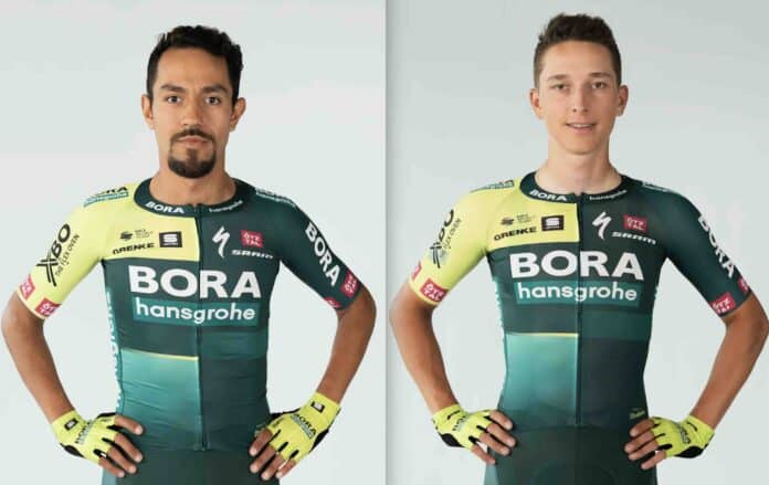 Giro 2024 la Bora hansgrohe avec Dani Martinez et Florian Lipowitz