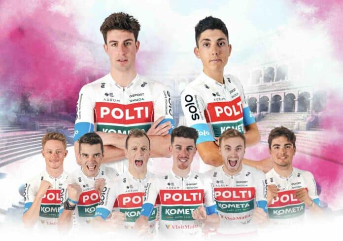 Giro 2024 les 8 coureurs de la Polti Kometa