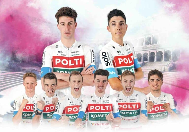 Giro 2024 : Les 8 coureurs de la Polti Kometa