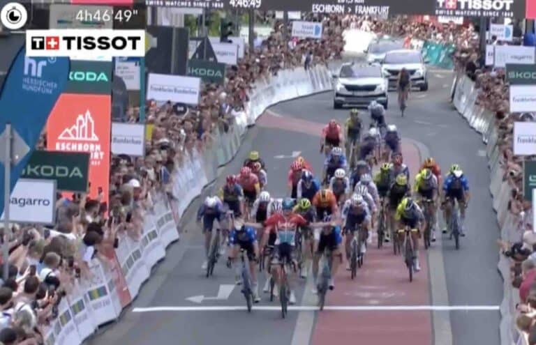 Maxim Van Gils l’emporte au sprint sur Eschborn-Francfort