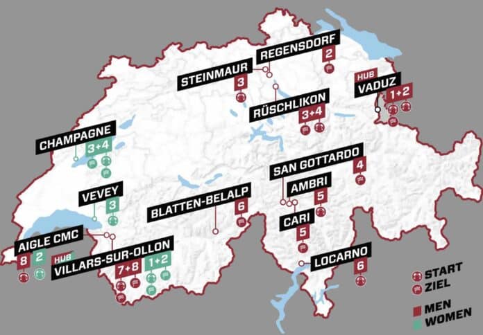 Tour de Suisse 2024 parcours détaillé