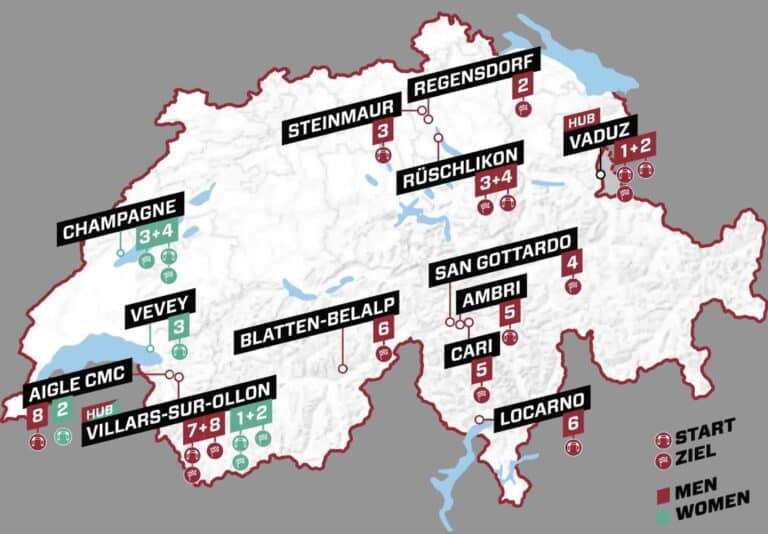 Tour de Suisse 2024 : Parcours détaillé