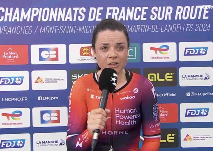 Audrey Cordon Ragot soulagée de son titre de championne de France du chrono