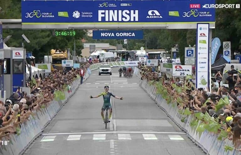 Tour de Slovénie. Etape et maillot jaune pour Giovanni Aleotti