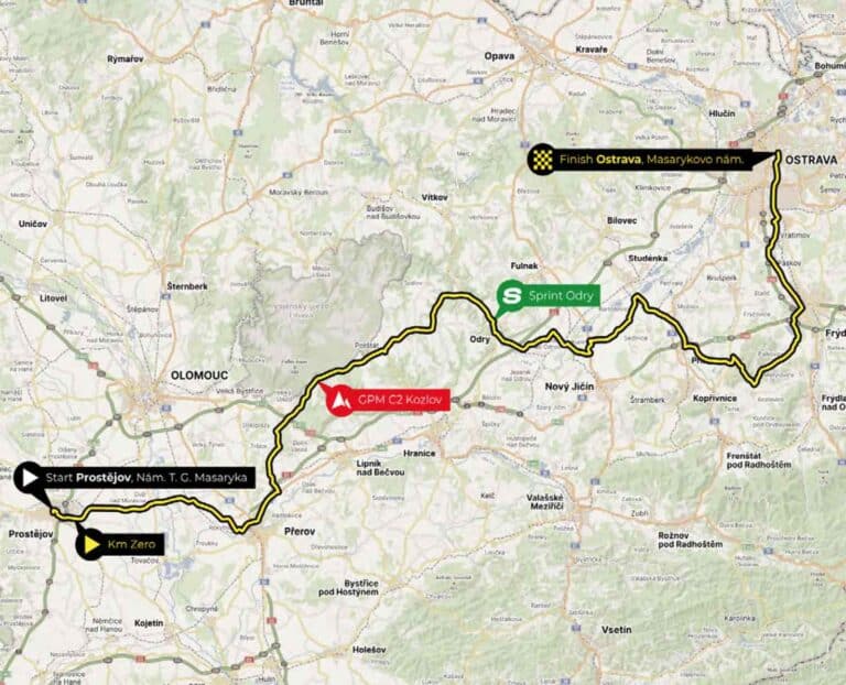 Czech Tour 2024 : Parcours détaillé