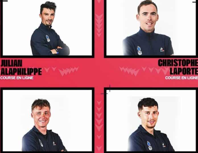 JO Paris 2024 Alaphilippe Laporte Madouas Vauquelin engagés sur la course en ligne