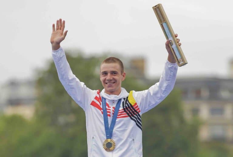 JO Paris 2024. Course en ligne. La Belgique avec Remco Evenepoel