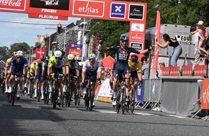 jordi meeus remporte au sprint la 1ere etape du tour de wallonie 2024