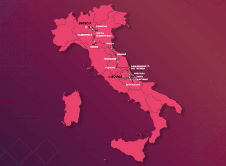 Tour d’Italie Femmes 2024 – Parcours détaillé